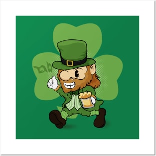 st patricks day character Posters and Art